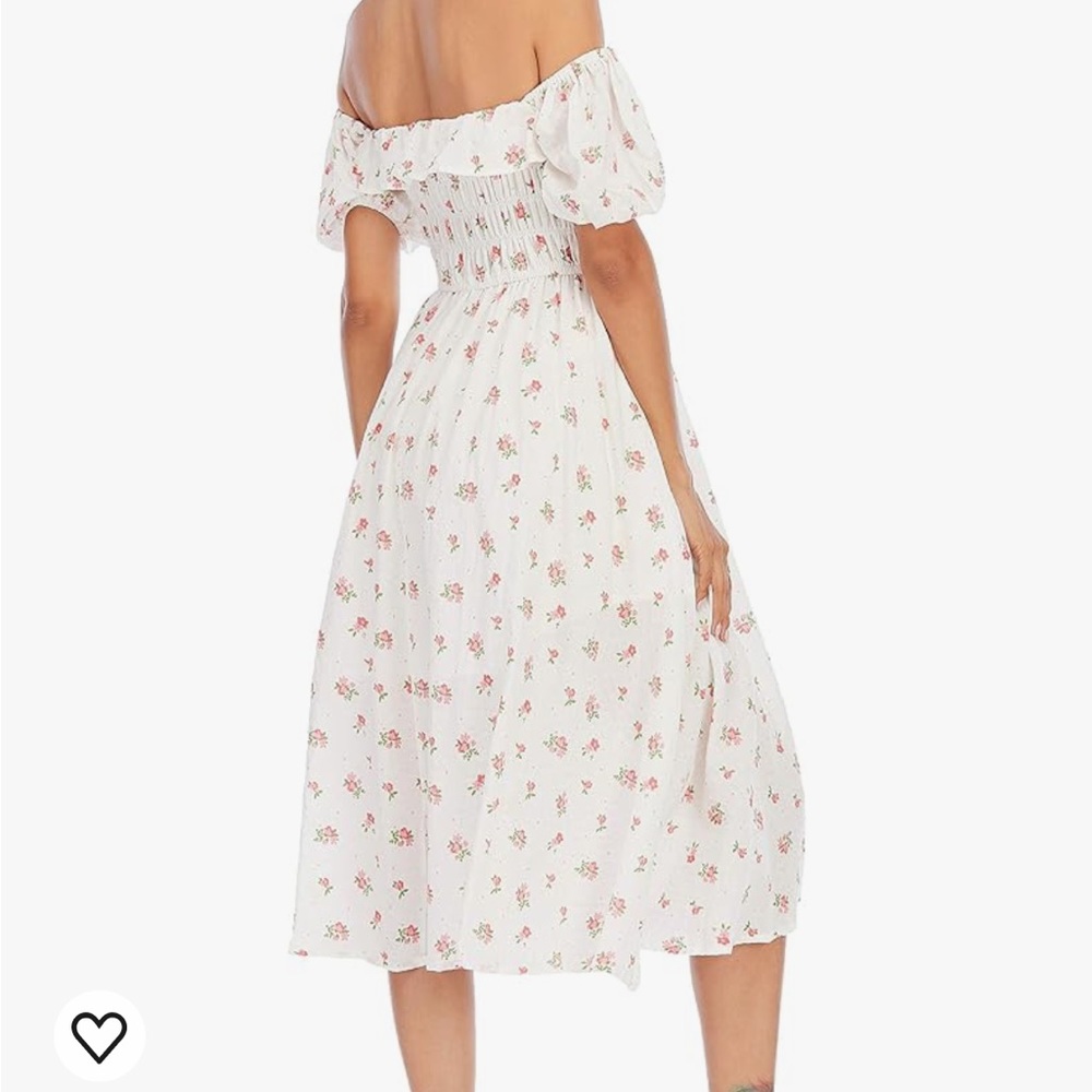 NWT R.Vivimos Summer Floral Print Puff Sleeves Vintage Ruffles Midi Dress size M - Picture 6 of 12